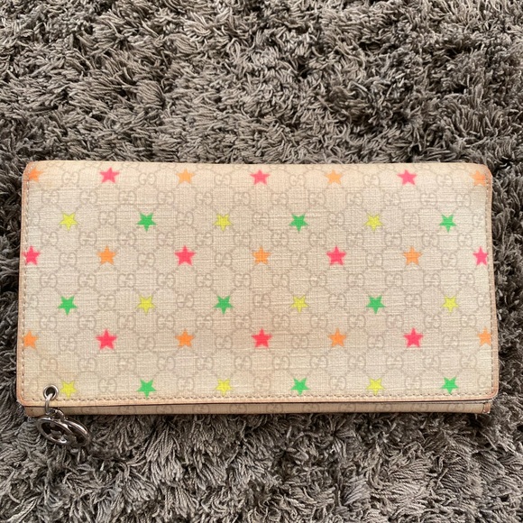 Gucci Handbags - White Micro G G Supreme Stars Canvas